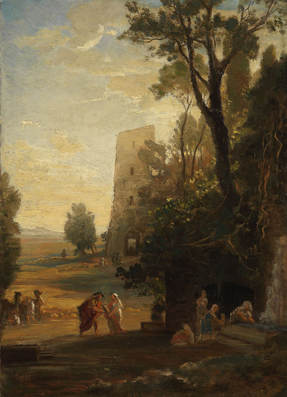 Johann Wilhelm Schirmer - Zugeschrieben - Italienische Landschaft (Studie)