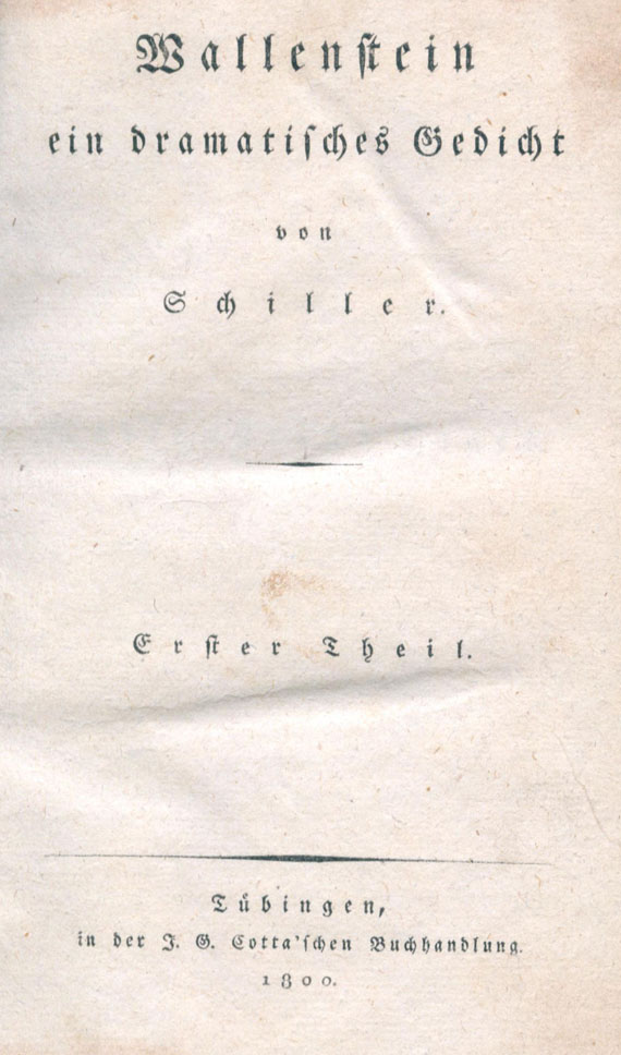 Friedrich von Schiller - Wallenstein. 1800.