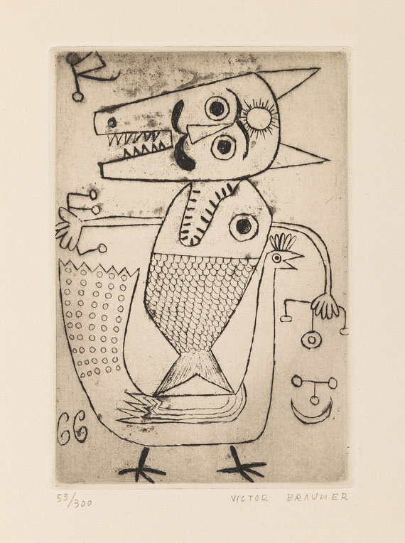 Victor Brauner - Goll, Y., Le char triomphal. 1949.