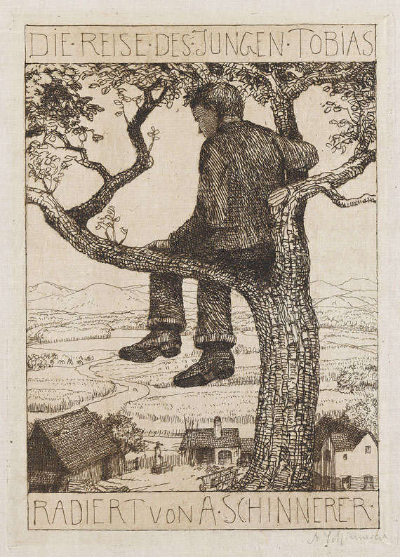 Adolf Schinnerer - Die Reise des Jungen Tobias. 1906