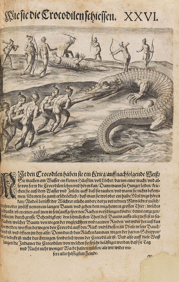 Theodor de Bry - Große Reisen - Amerika. 5 Tle. in 1 Bd. 1590 - Weitere Abbildung