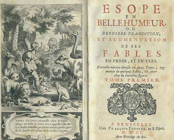 Aesop - Fables. 1700.