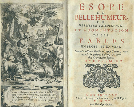  Aesop - Fables. 1700.