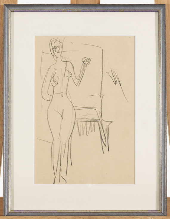 Ernst Ludwig Kirchner - Stehender weiblicher Akt - Weitere Abbildung