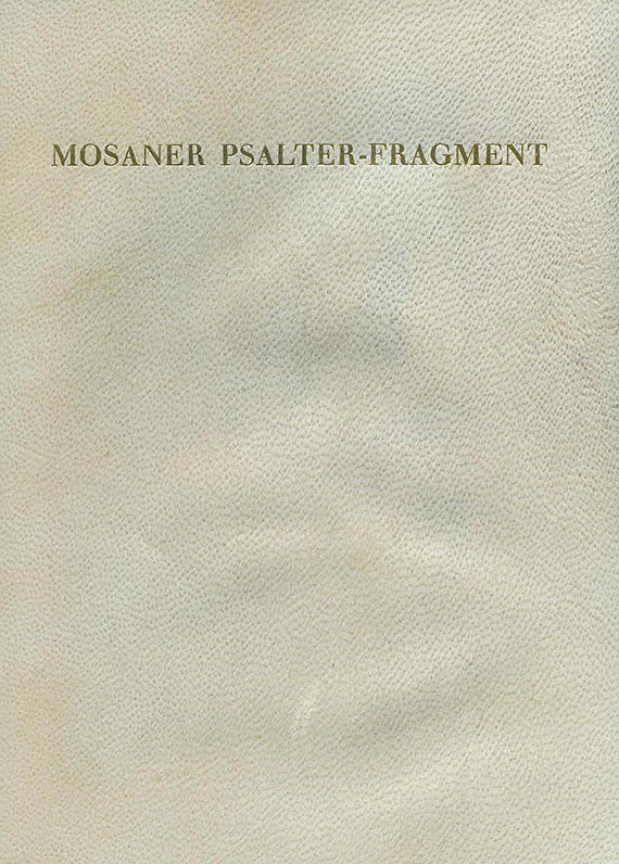 Mosaner Psalter-Fragment - Faks., Mosaner Psalter-Fragment. 1974