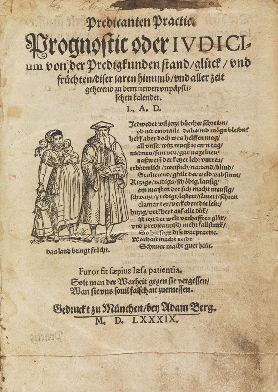 Sammelband - Sammelband Prognostic u.a. 1582f.