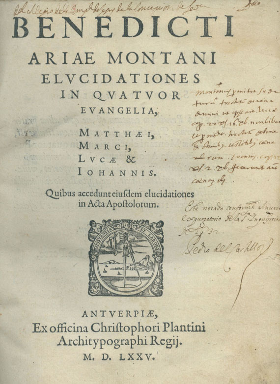 Benito Arias Montanus - Elucidationes. 1575.