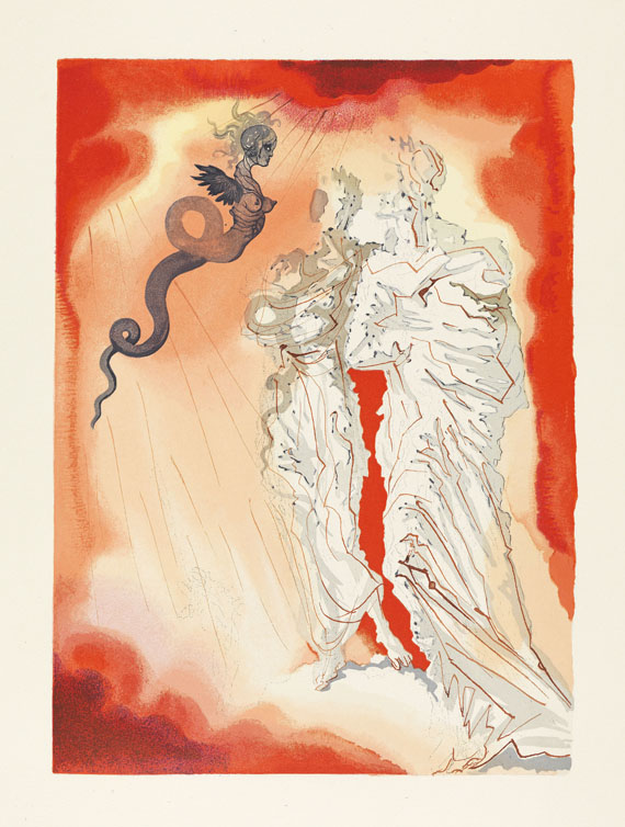 Salvador Dalí - Divine Comédie. Le Diable noir. 1960