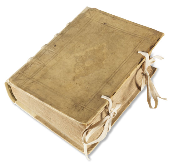  Manuskripte - Wyckersloot, C. van, 2 Vorlesungsmitschriften Univ. Löwen, in 1 Bd. 1653. - Weitere Abbildung