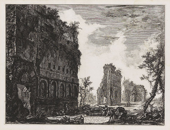 Giovanni Battista Piranesi - Veduta degli Avanzi della Circonferenza delle antiche Fabbriche