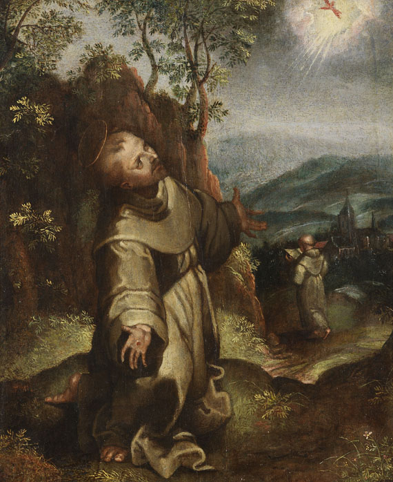 Julius Oldach - Der heilige Franziskus empfängt die Stigmata