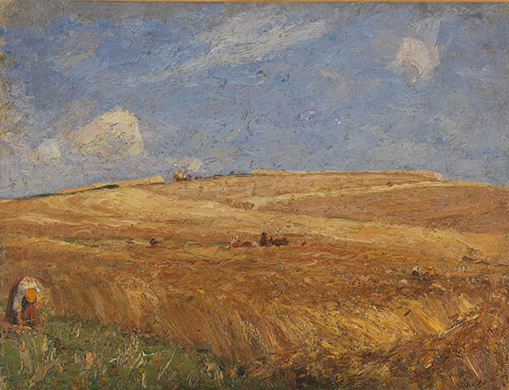 Gustav Kampmann - Landschaft mit Kornfeld