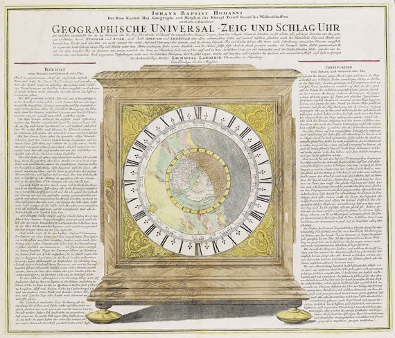 Nordpol - Geographische Universal-Zeig und Schlag-Uhr.