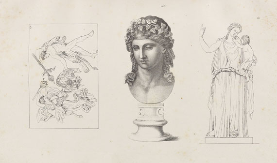 Johann Joachim Winckelmann - Sämtliche Werke. 12 Bde. u. 2 Tafelbde. (in 1). 1825-35. Zus. 13 Bde.