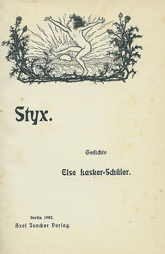 Else Lasker-Schüler - Styx. 1902