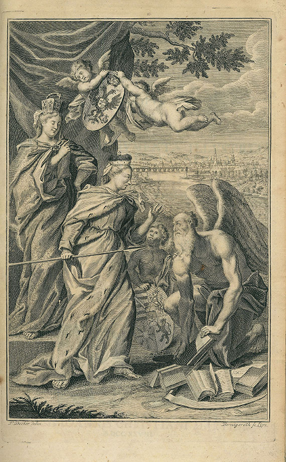 Johann Burchard Mencke - Scriptores rerum Germanicarum. 1728. 3 Bde