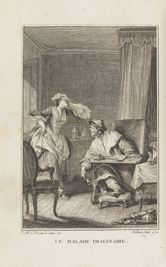 Jean Baptiste Poquelin Molière - Oeuvres.1783. 6 Bde.. - Weitere Abbildung