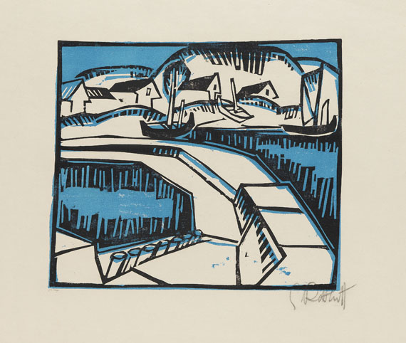 Karl Schmidt-Rottluff - Dünen und Mole