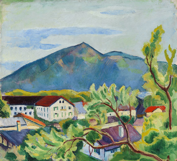 August Macke - Frühlingslandschaft in Tegernsee