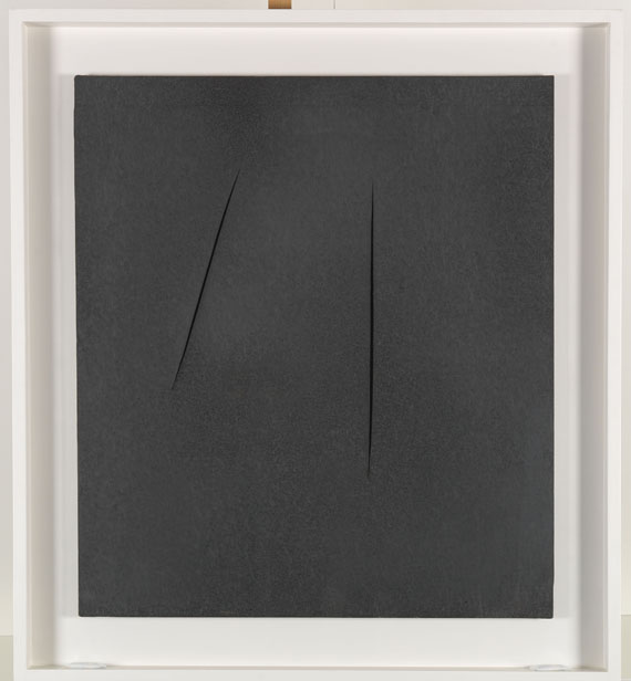 Lucio Fontana - Concetto Spaziale, Attese - Rahmenbild