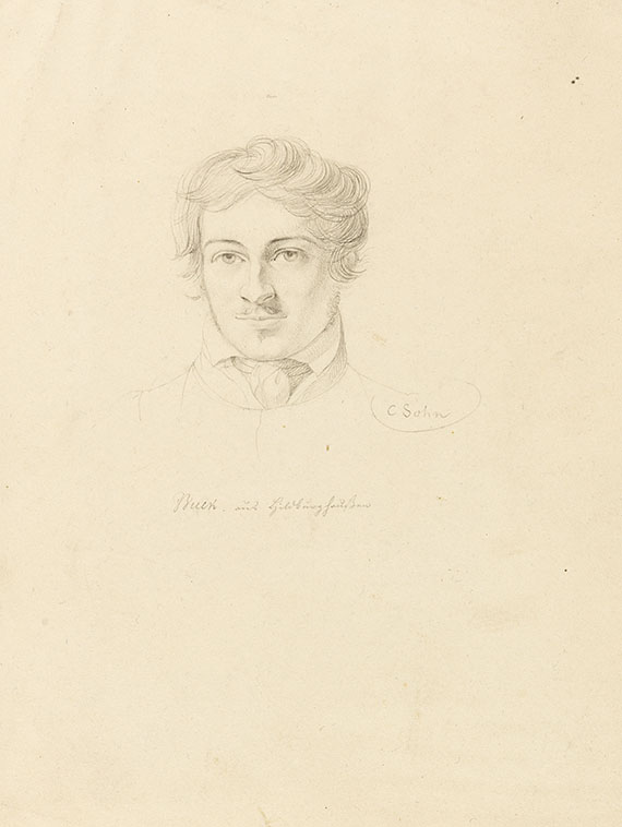 Carl Ferdinand Sohn - Bildnis eines jungen Mannes ("Buck")