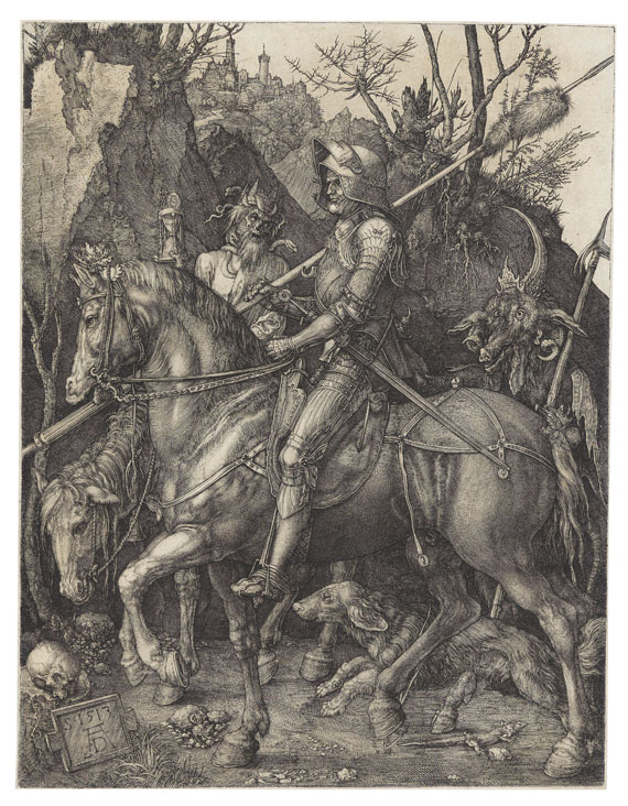 Albrecht Dürer - Der Reiter (Ritter, Tod und Teufel)