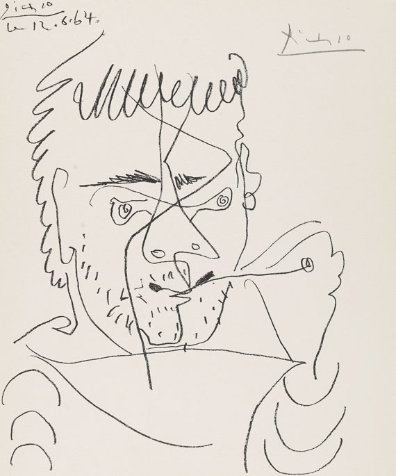 Pablo Picasso - Pour Daniel-Henry Kahnweiler. Vorzugsausgabe. 1965.
