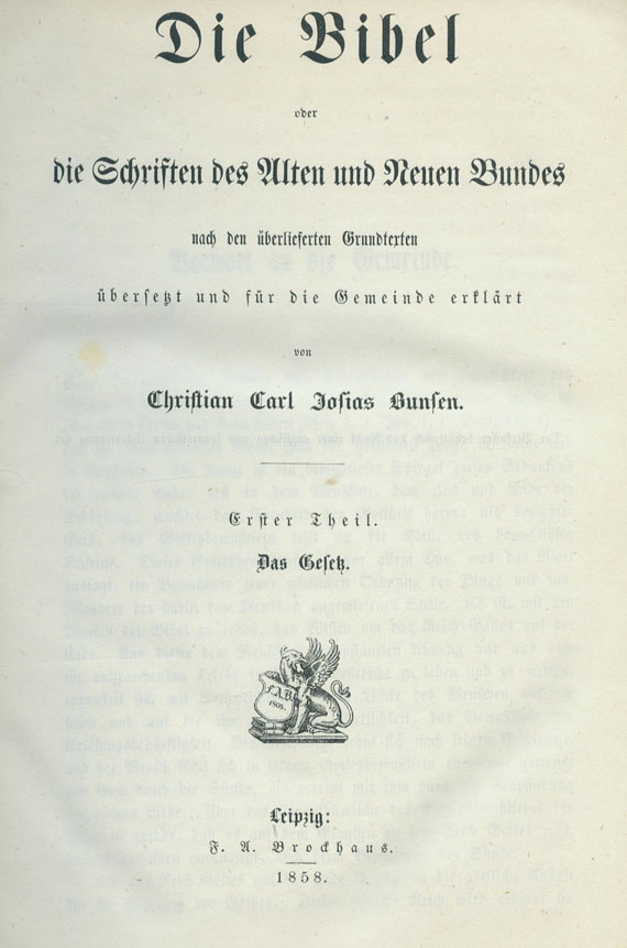 Biblia germanica - Bibelwerk, 10 Bde. (1858)