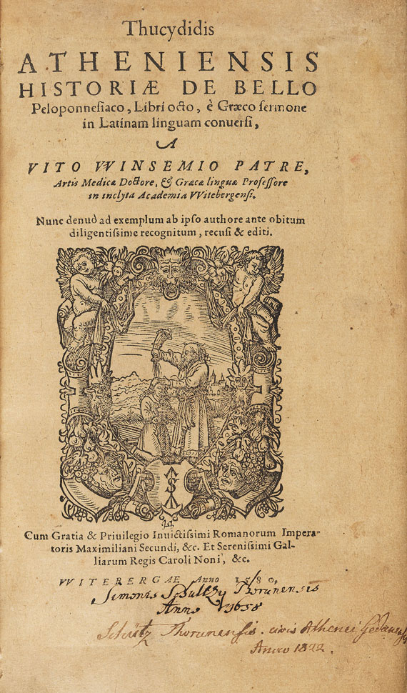 Thukydides - Historiae de bello peloponnesiaco. 1580