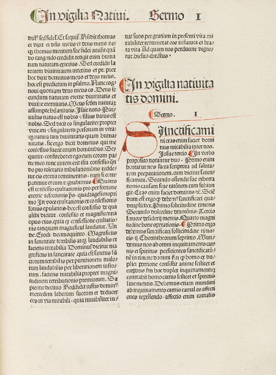  Evrardus de Valle Scholarum - Sermones de sanctis. 1485. - Weitere Abbildung
