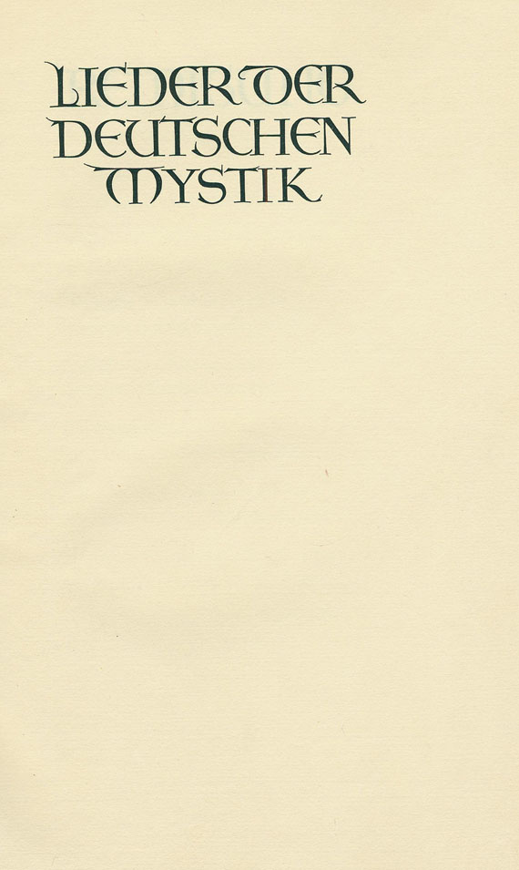 Bremer Presse - Bremer Presse. 4 Werke. 1920-22.