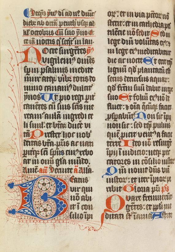 Breviarium 1460 - Breviarium fratrium minorum. Handschrift auf Pergament um 1450.