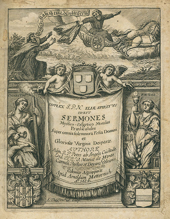 Pedro de los Angeles - Eliae spiritus duplex. 1684.