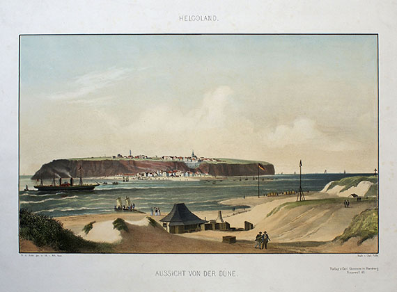  Schleswig-Holstein - Heuer, W., 1 Bl. Helgoland. ca. 1855.