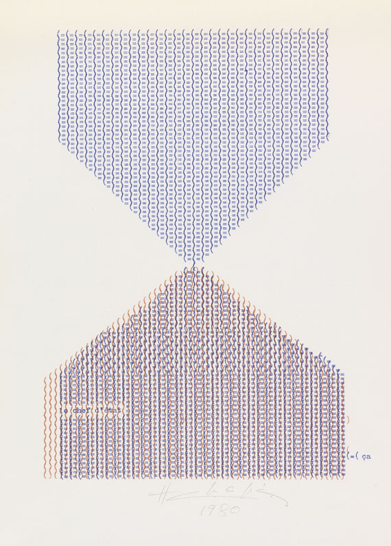 Henri Chopin - Sammlung von dactylopoèmes. 29 Bll. 1978-82. - Weitere Abbildung