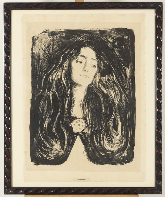 Edvard Munch - The Brooch. Eva Mudocci - Rahmenbild