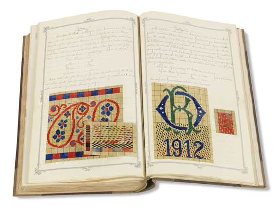  Musterbücher - Muster-Zerlegung. Bindungs-Lehre. 1911-12. - Weitere Abbildung