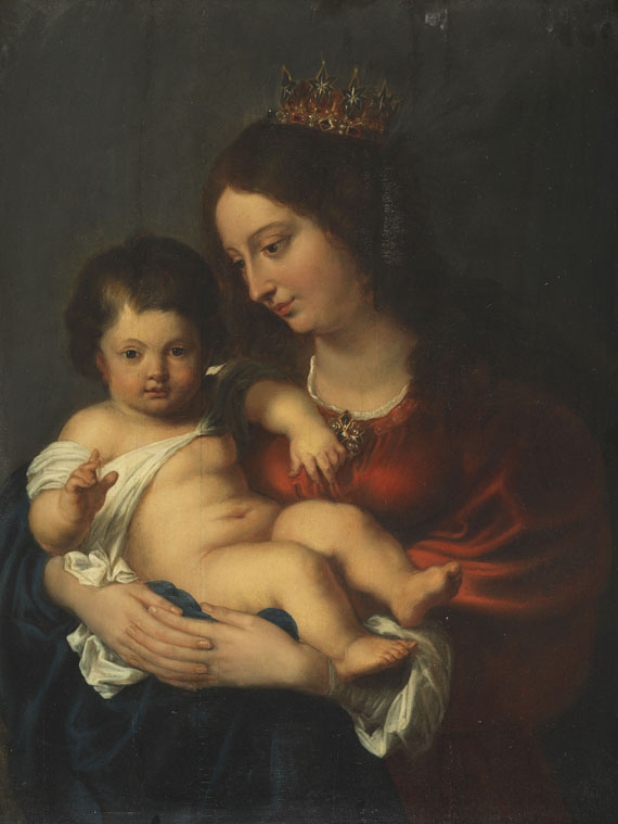  Flämisch - Madonna mit dem segnenden Jesusknaben