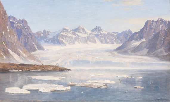 Georg Macco - Ansicht eines Gletschers (Spitzbergen)