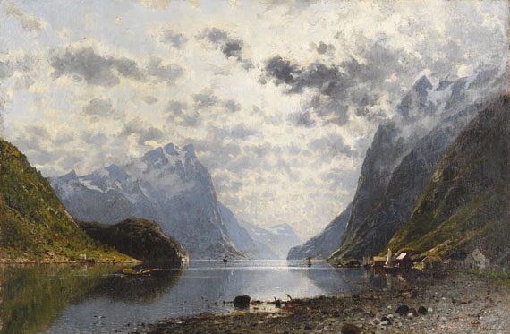 Adelsteen Normann - Norwegische Fjordlandschaft