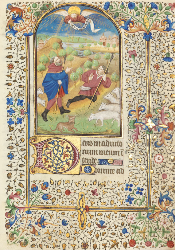 Manuskript - Stundenbuch. Paris um 1450. Manuskript auf Pergament.