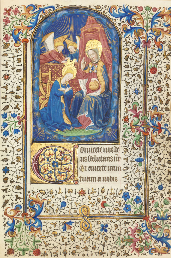  Manuskript - Stundenbuch. Paris um 1450. Manuskript auf Pergament. - Weitere Abbildung