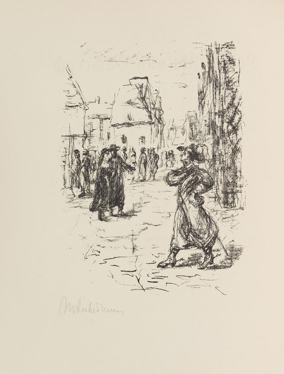 Max Liebermann - Heine: Rabbi von Bacherach.