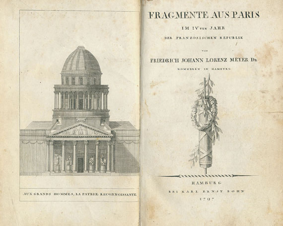 Friedrich Johann Lorenz Meyer - Fragmente aus Paris. 2 Bde.