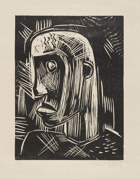 Karl Schmidt-Rottluff - Kopf eines Arbeiters