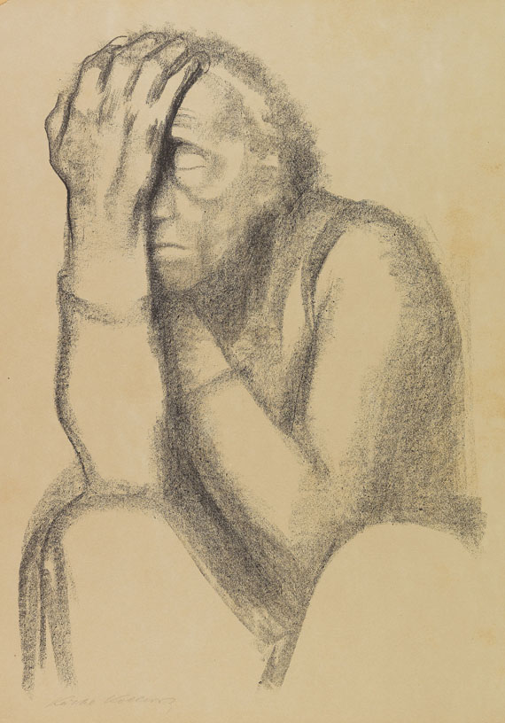 Käthe Kollwitz - Nachdenkende Frau