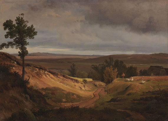 Louis Gurlitt - Heidelandschaft bei Silkeborg in Jütland, Dänemark