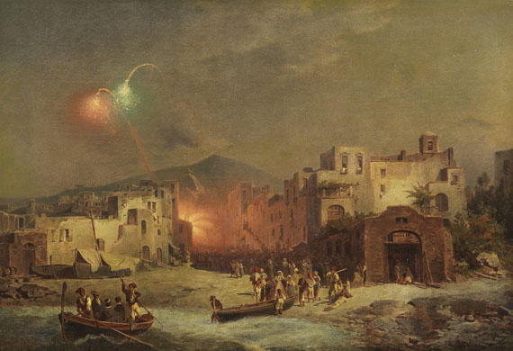 Franz Richard Unterberger - Santa Lucia Fest in Amalfi