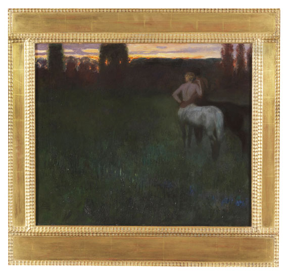 Franz von Stuck - Sonnenuntergang - Rahmenbild