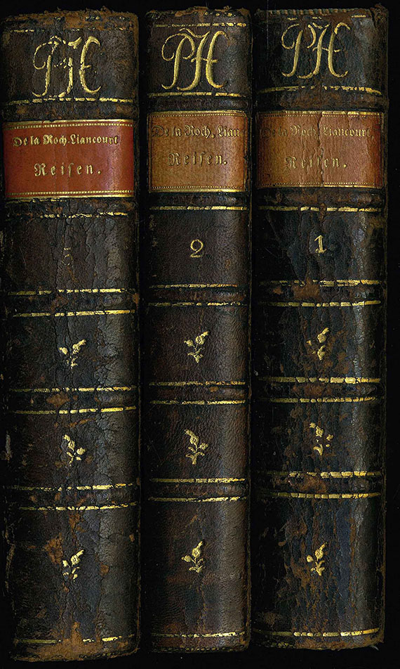 Francois Alex. F. de La Rochefoucauld Liancourt - Neuere Geschichte der See- und Land-Reisen. 3 Bde.